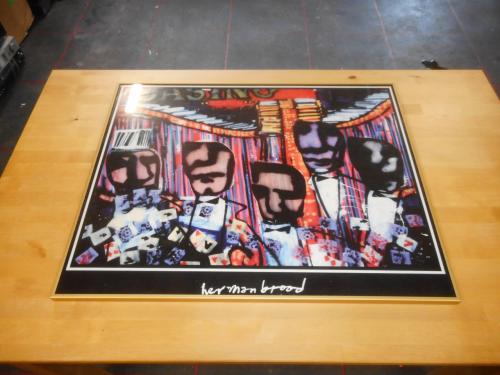 Herman Brood in mooie alu. lijst