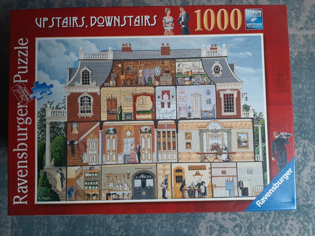 Ravensburger puzzel - upstairs downstairs