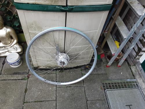 Gazelle 28 inch shimano nexus voorwiel, naafdynamo, rollerbrake rem