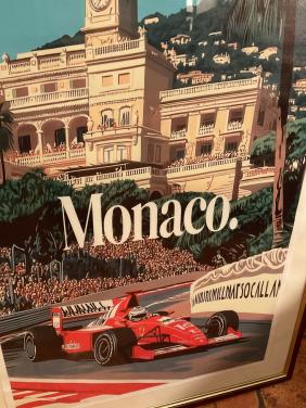 Monaco Formule 1 affiche in lijst