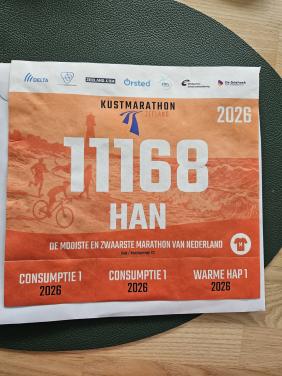 Startbewijs Wandelmarathon Zeeland