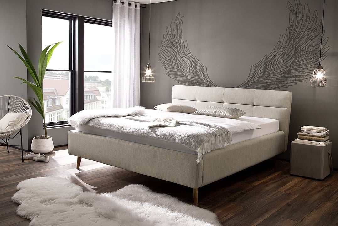 Design bed Claudia 160 of 180 x 200 cm met opbergruimte