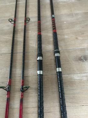 Te koop Shakespeare fanatic speciaal Carbon kevler beachcaster 4 meter