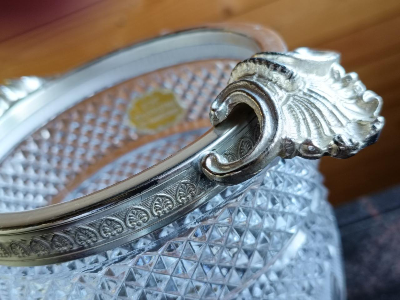 Vintage kristallen ijsemmer