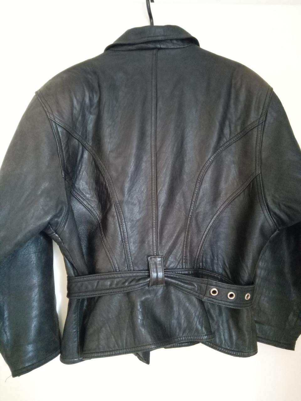 Vintage, lederen bikerjasje