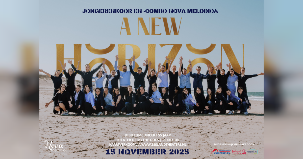 JONGERENKOOR EN -COMBO NOVA MELODICA VIERT 55-JARIG JUBILEUM