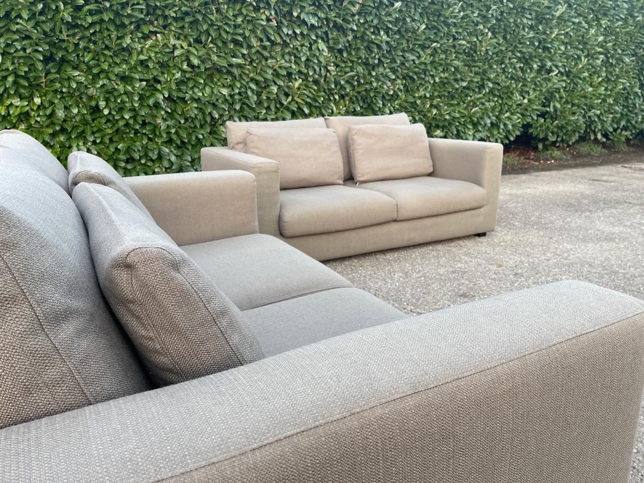 GRATIS LEVERING HEEL NL Taupe VIP 2x2,5zits Stoffen Bankstel