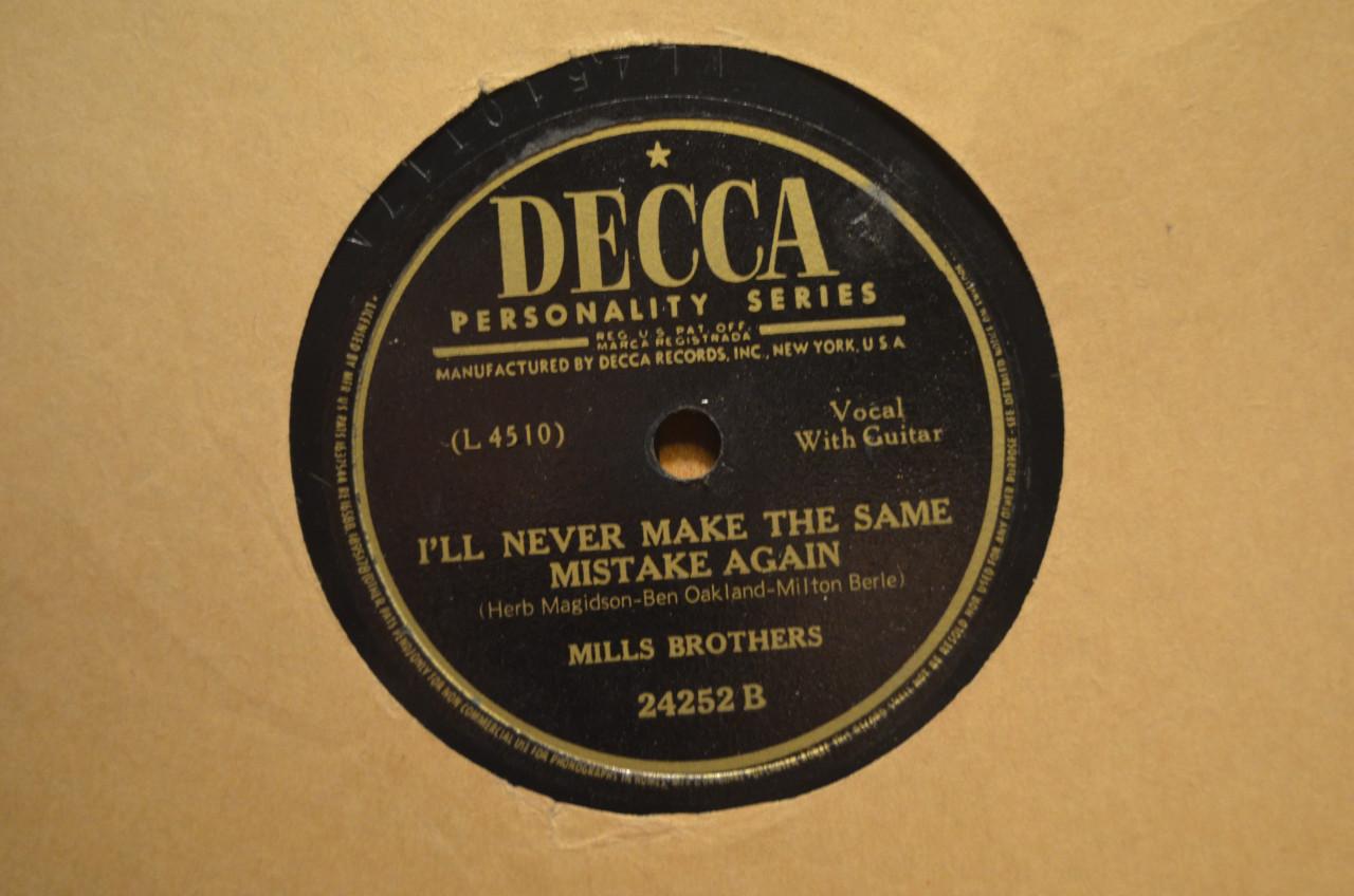 78 rpm Mills Brothers jaren '40 en '50 héél veel stuks. (4)