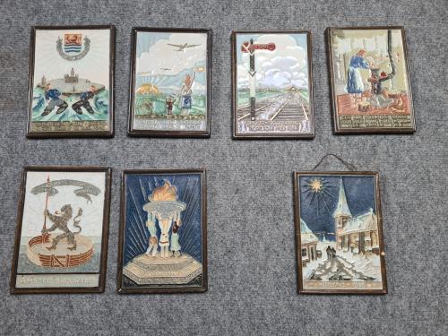 7 oude delftse bordjes