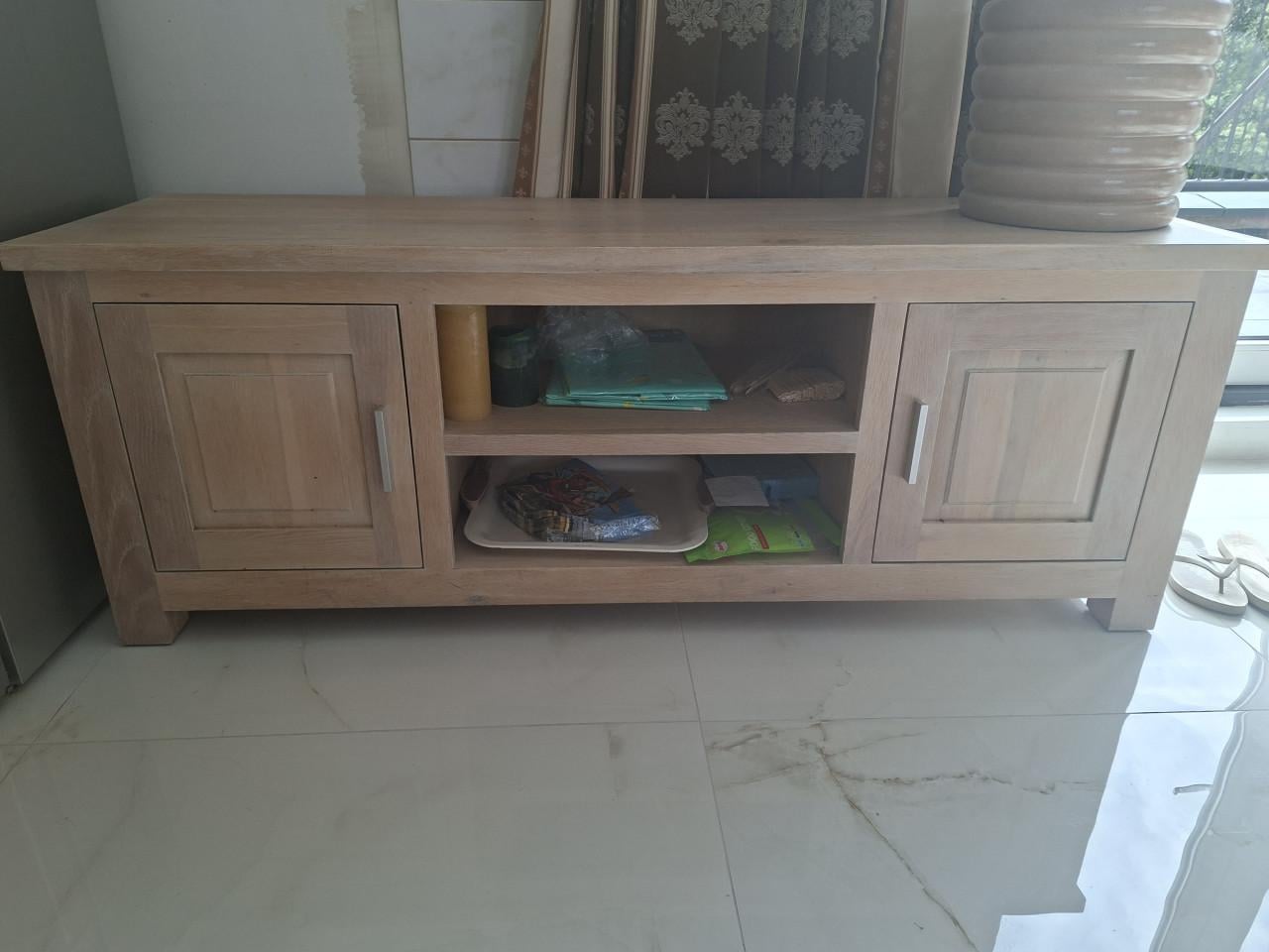 Massief eiken met een white wash set