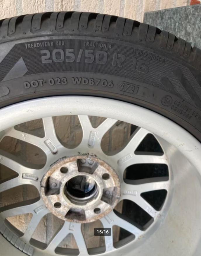 4 x 114.3 -> Zeer nette LM velgen set BBS Crater 16-inch