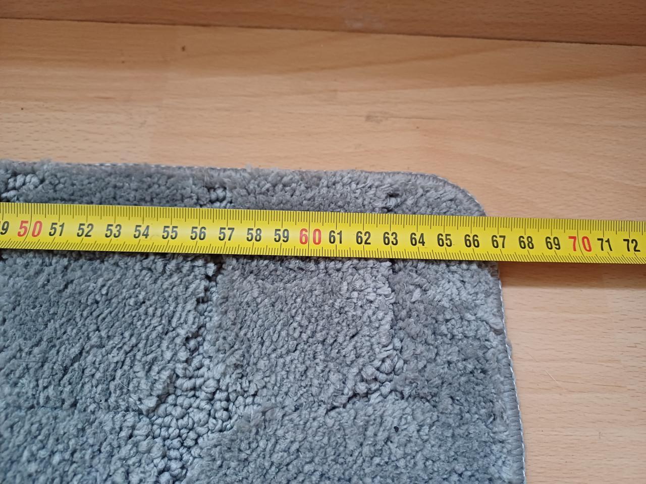 NWE Grijze bad/deur/toilet MAT, zacht en absorberend, BIEDEN