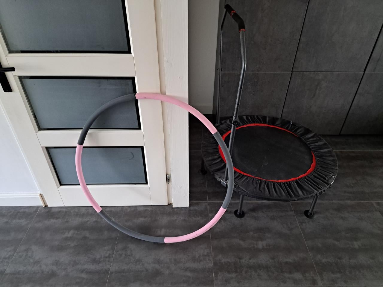 Fitness trampoline en fitness Hoepel