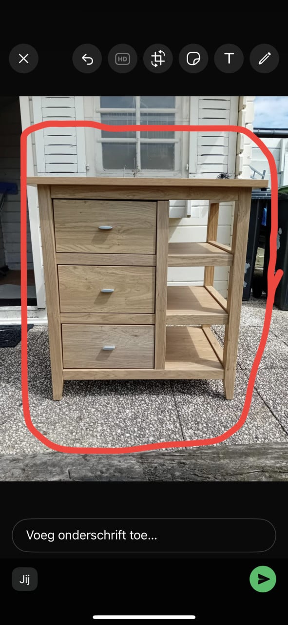 Degelijke kinder commode