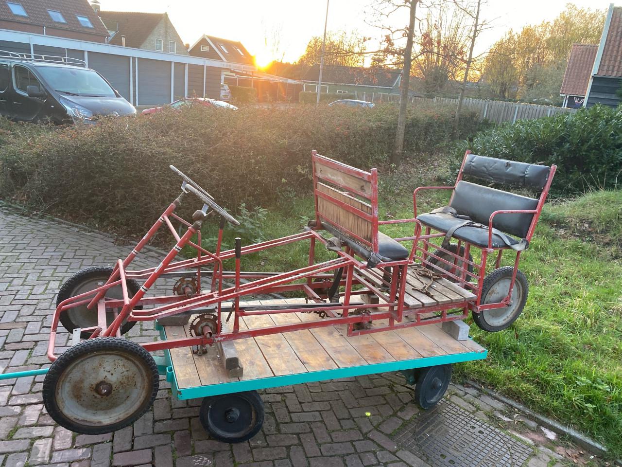 Leuke trapfiets trapauto. te koop