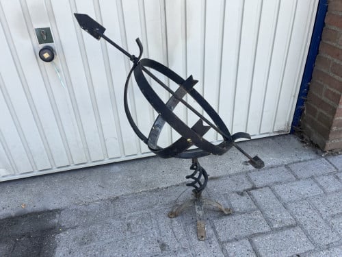 Zonnewijzer ijzer half open 38 cm