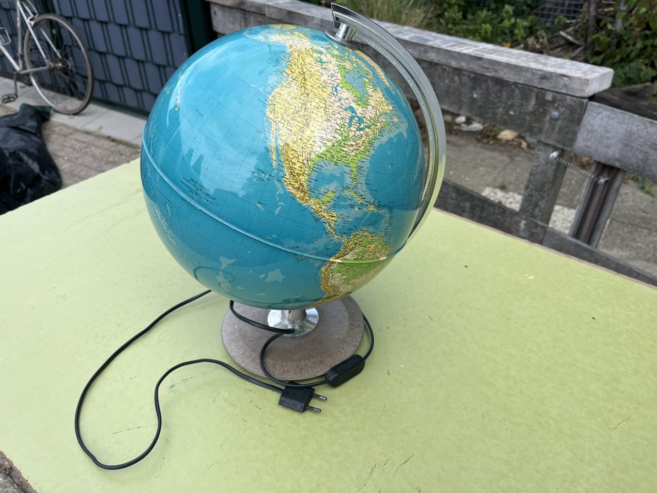 Wereldbol Globe met verlichting