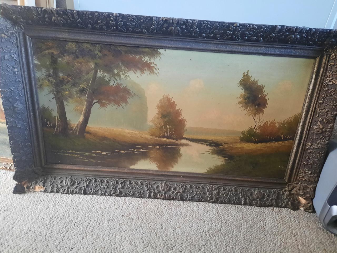 Olieverf landschap