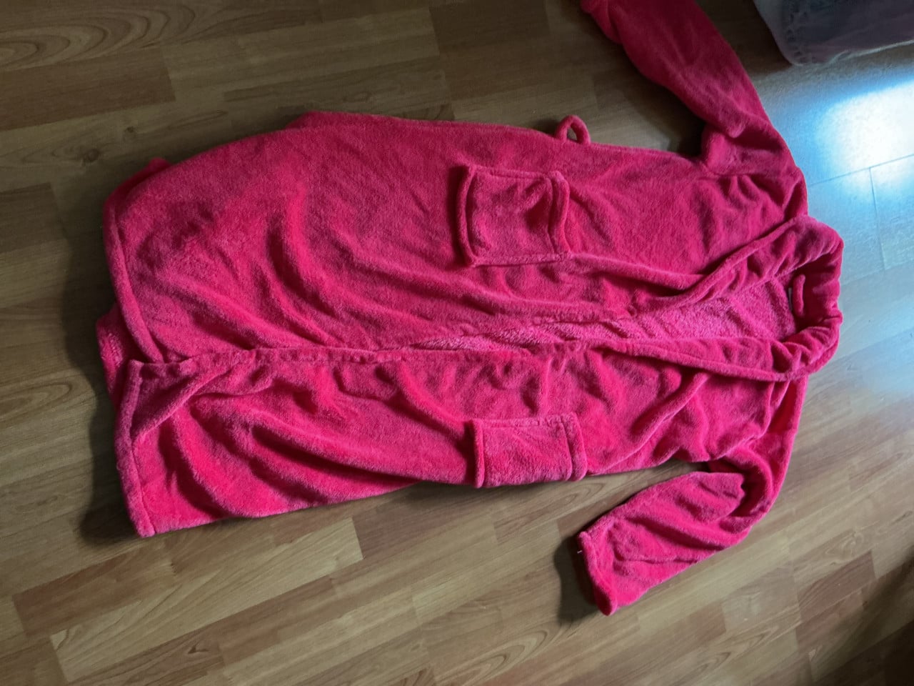 Roze badjas maat S/M