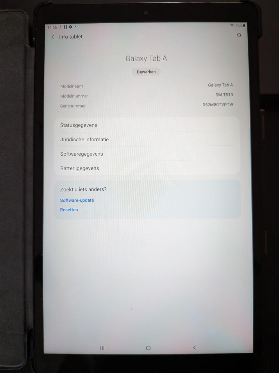 Samsung Galaxy Tab A (SM-T510) incl. doos en cover