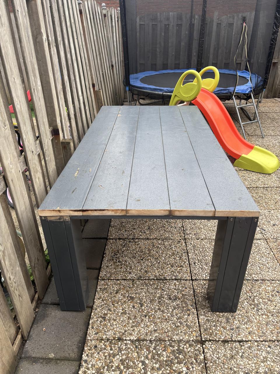 Mooie steiger houten tafel