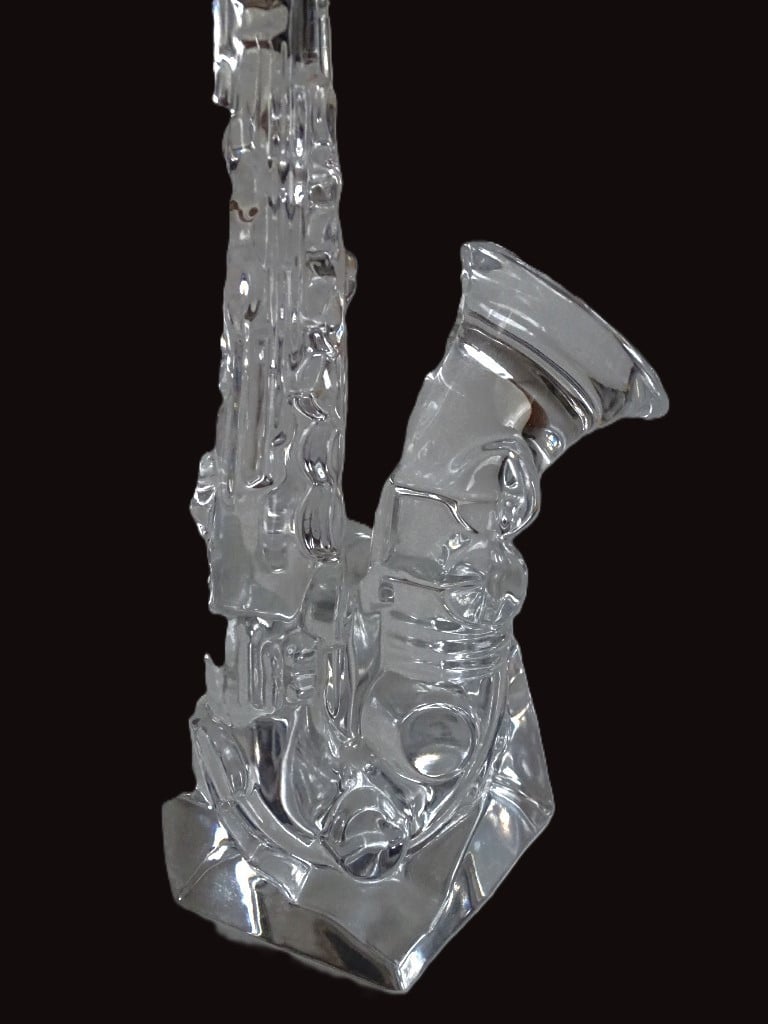 Saxofoon van Kristal Glas beeldje