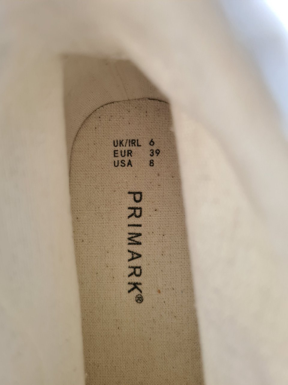 Nieuwe broderie hoge witte sneakers van Primark  Maat 39