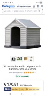Nieuw‼️Curver hondenhok