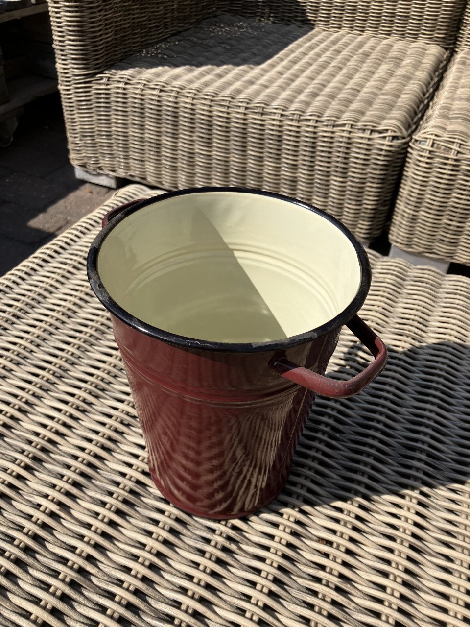 Emaille vaas / kan €9,50