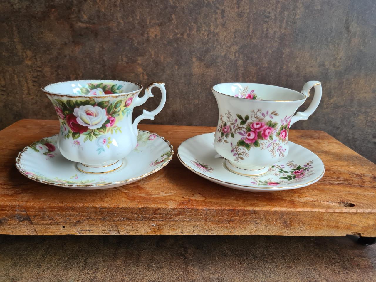 Royal Albert Prairie Rose theekop en schotel