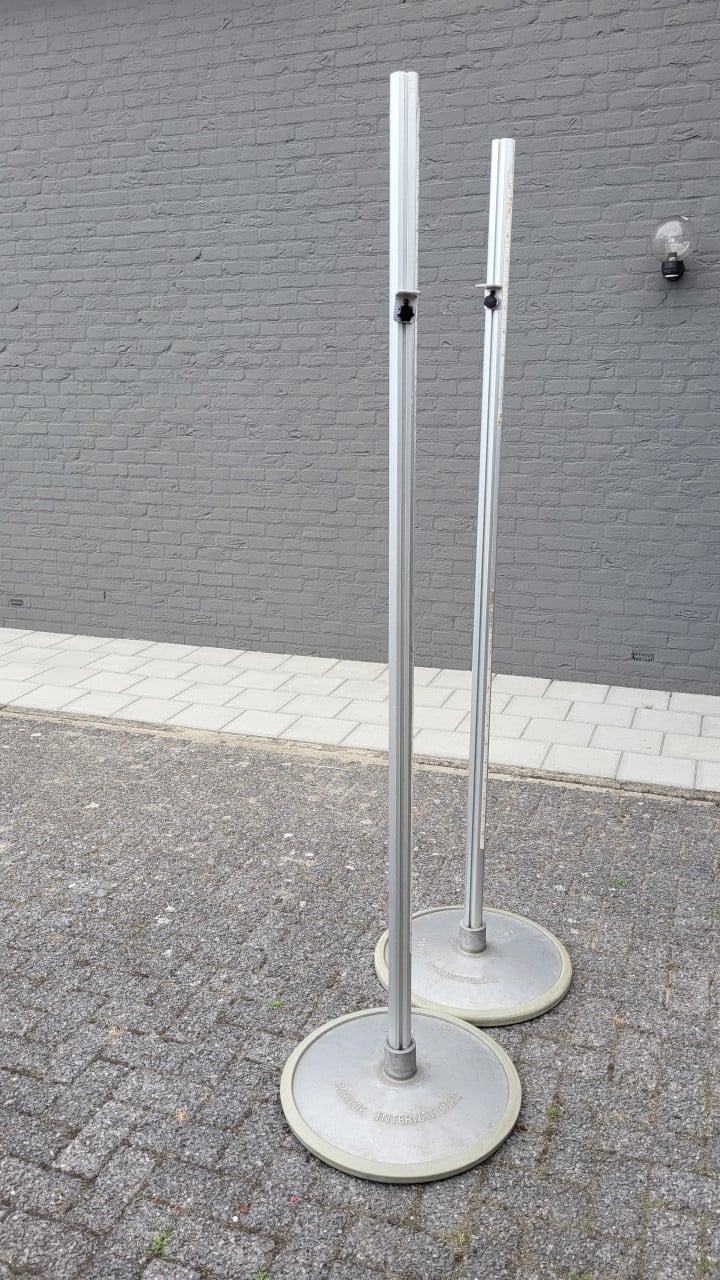Aluminium vloerplaten incl  alu paal (2 stuks)