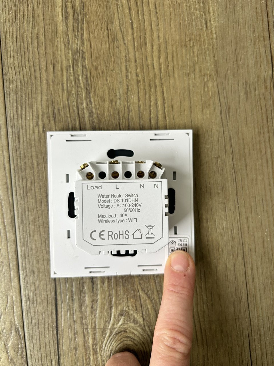 Zigbee intelligente boilerschakelaar - 40Amp