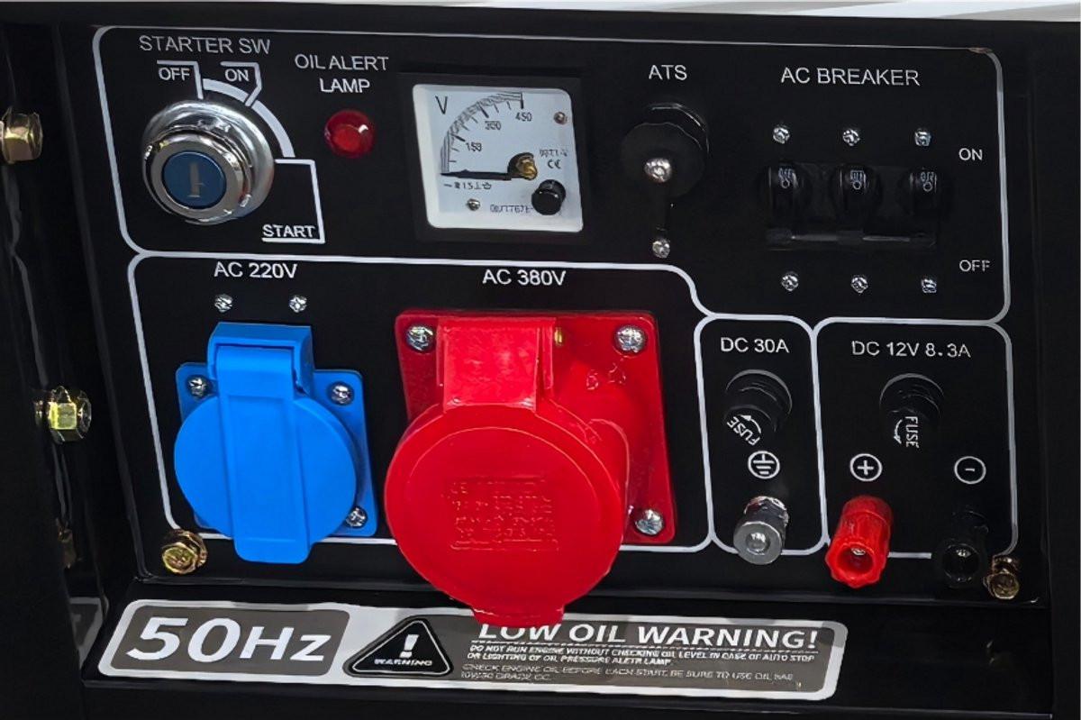 Diesel generator 6700EA3D – 380V driefasig – AVR – Elektrische start