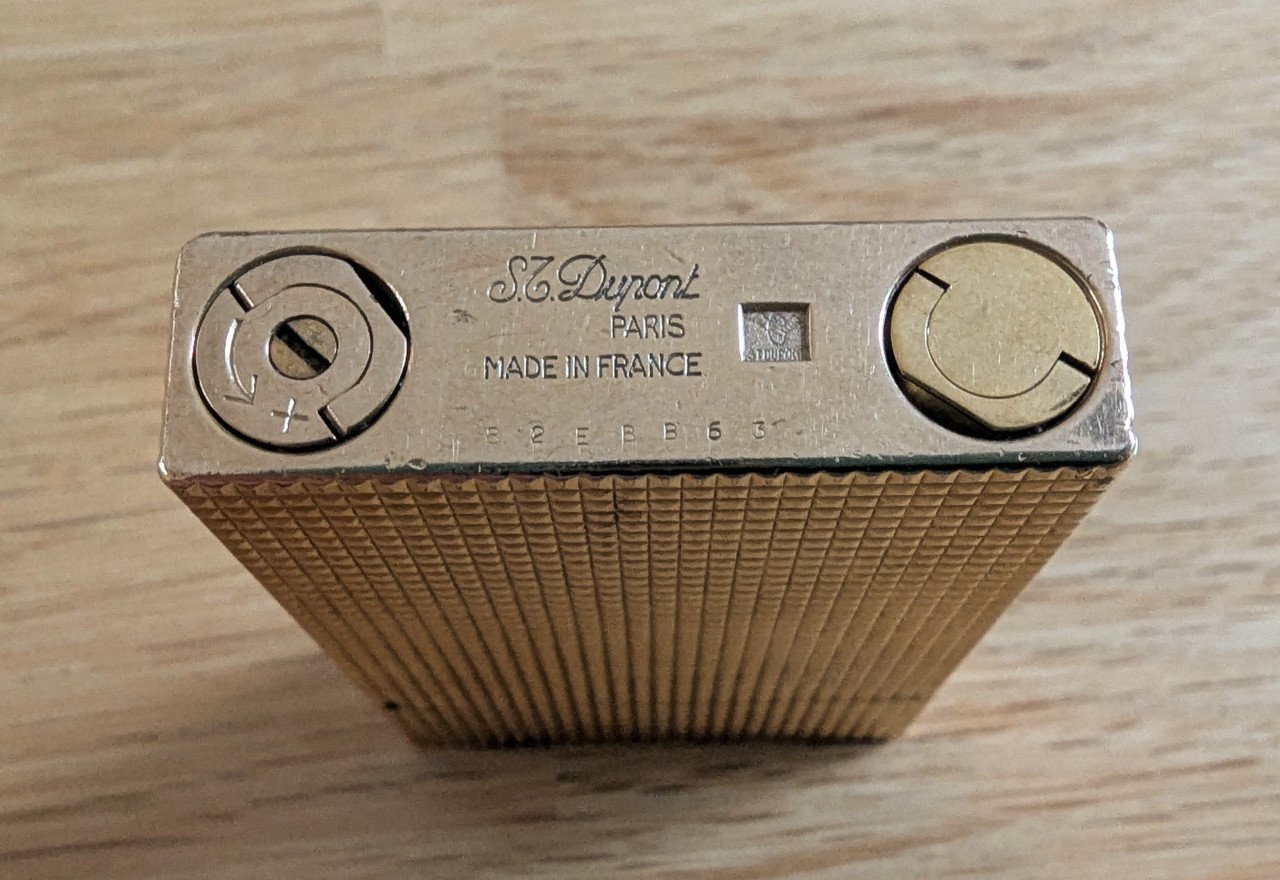 Vergulde vintage S.T. Dupont aansteker