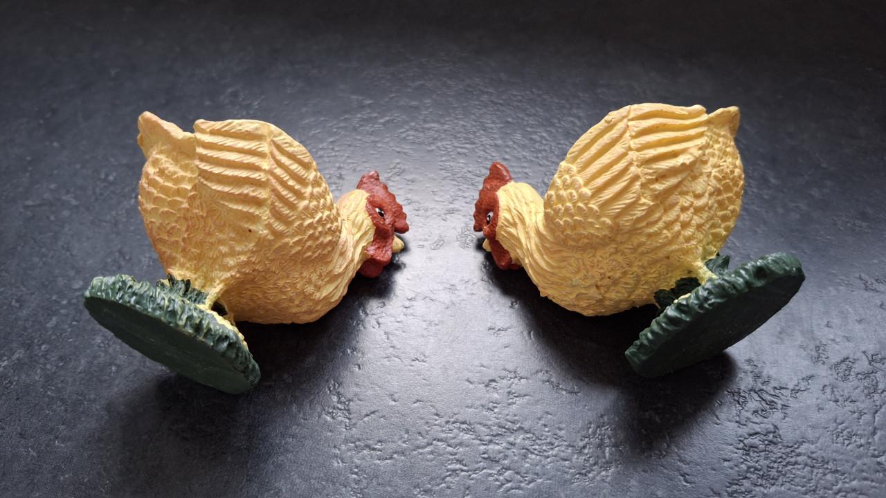 Eierdopjes vintage kip