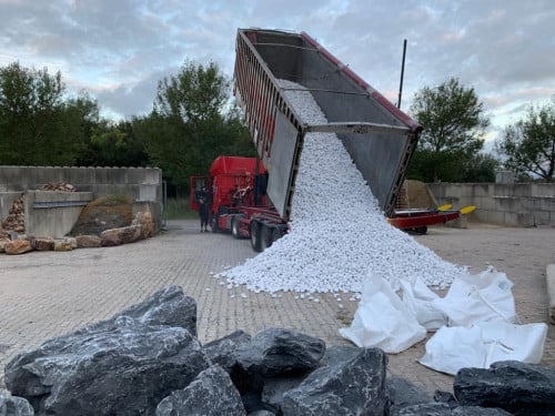 CARRARA siergrind en siersplit - bigbag of losgestort - GRATIS levering