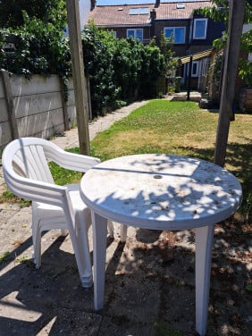 Terrastafel incl 3 stoelen