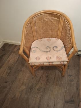 Rieten stoel