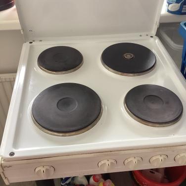 4 pits elektrische kookplaat met perilex