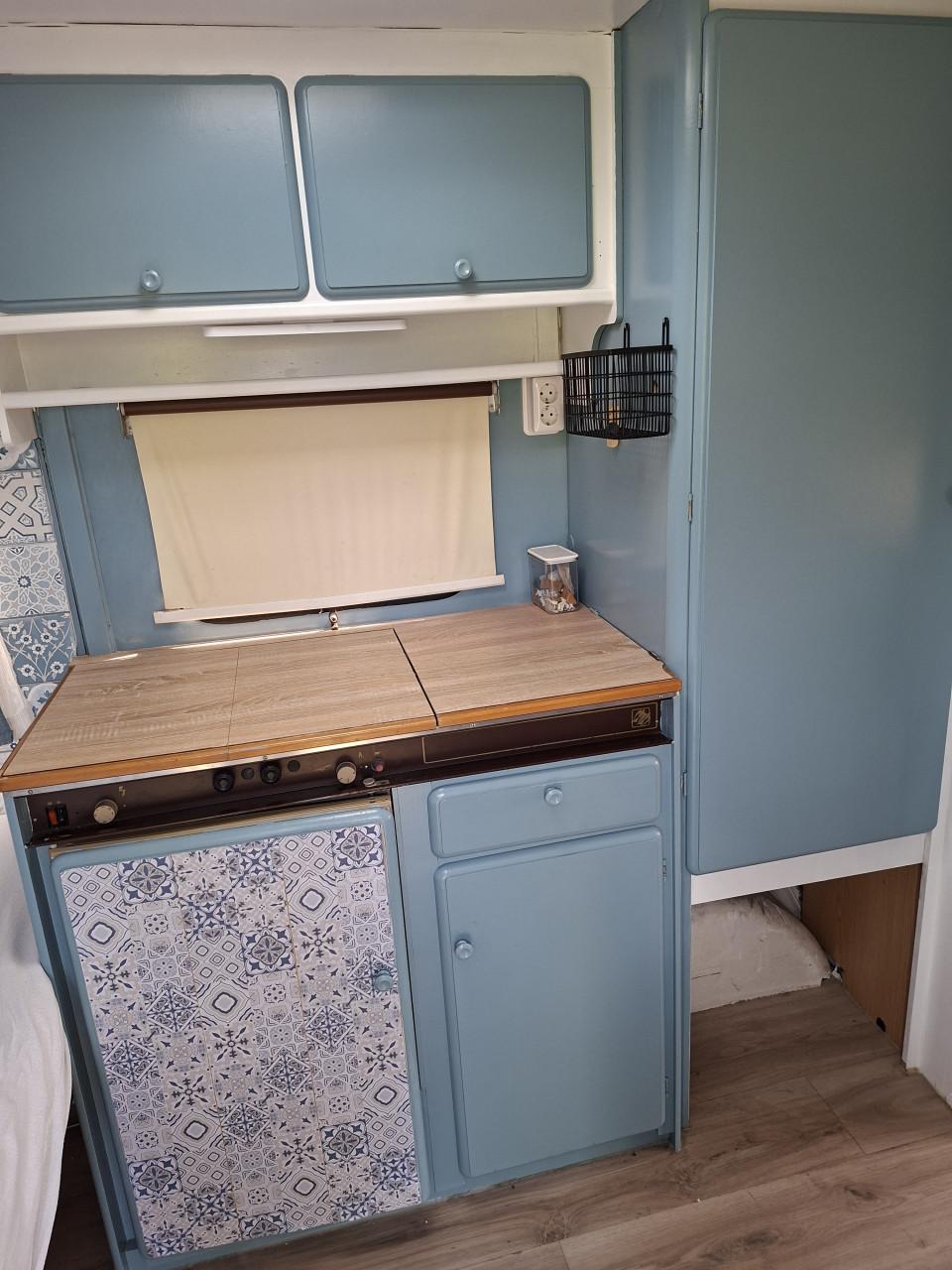 Gepimpte Knaus caravan. Incl.  Stapelbed 5 personen