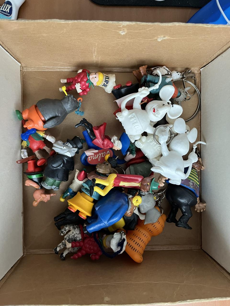 Partij diverse leuke sleutelhangers jaren '60 en '70.