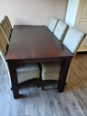 Teakhouten eettafel 180 x 90