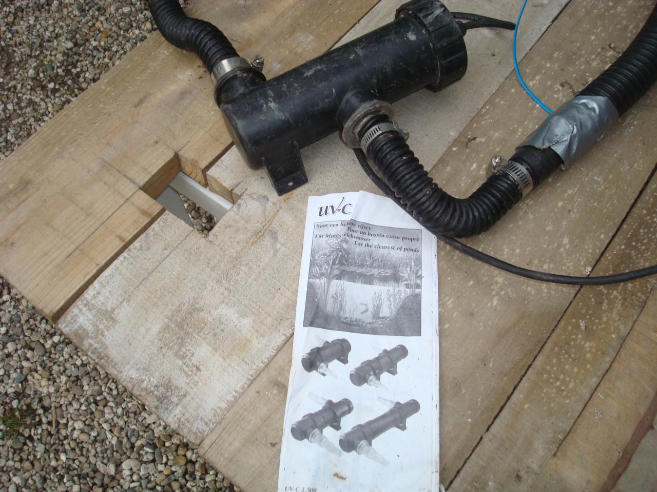 2 x Fontein, 2x uv filters, grote box filter compleet