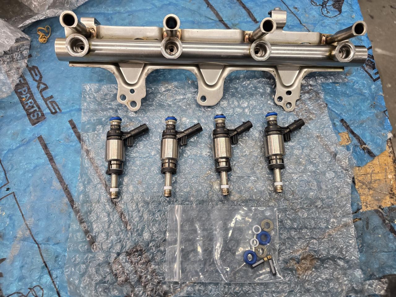 Vag injectoren met hogedrukbrandstofrail