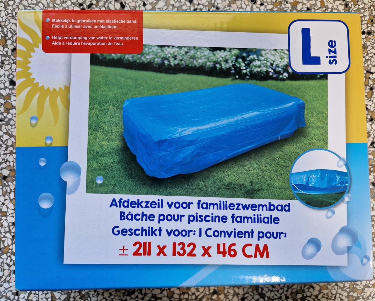 Opblaasbaar zwembad inclusief afdekzeil - nieuw in doos