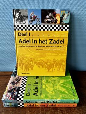 Set van 3 boeken  geschiedenis van 100 jaar motorsport De Adel in het Zadel