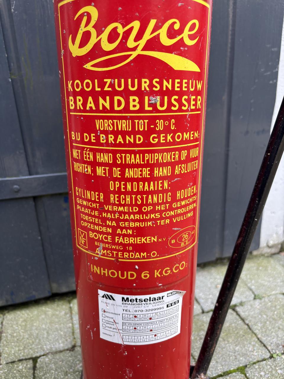 Vintage co2 brandblusser 1966