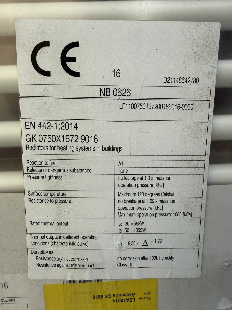 Handdoekradiator 75x167