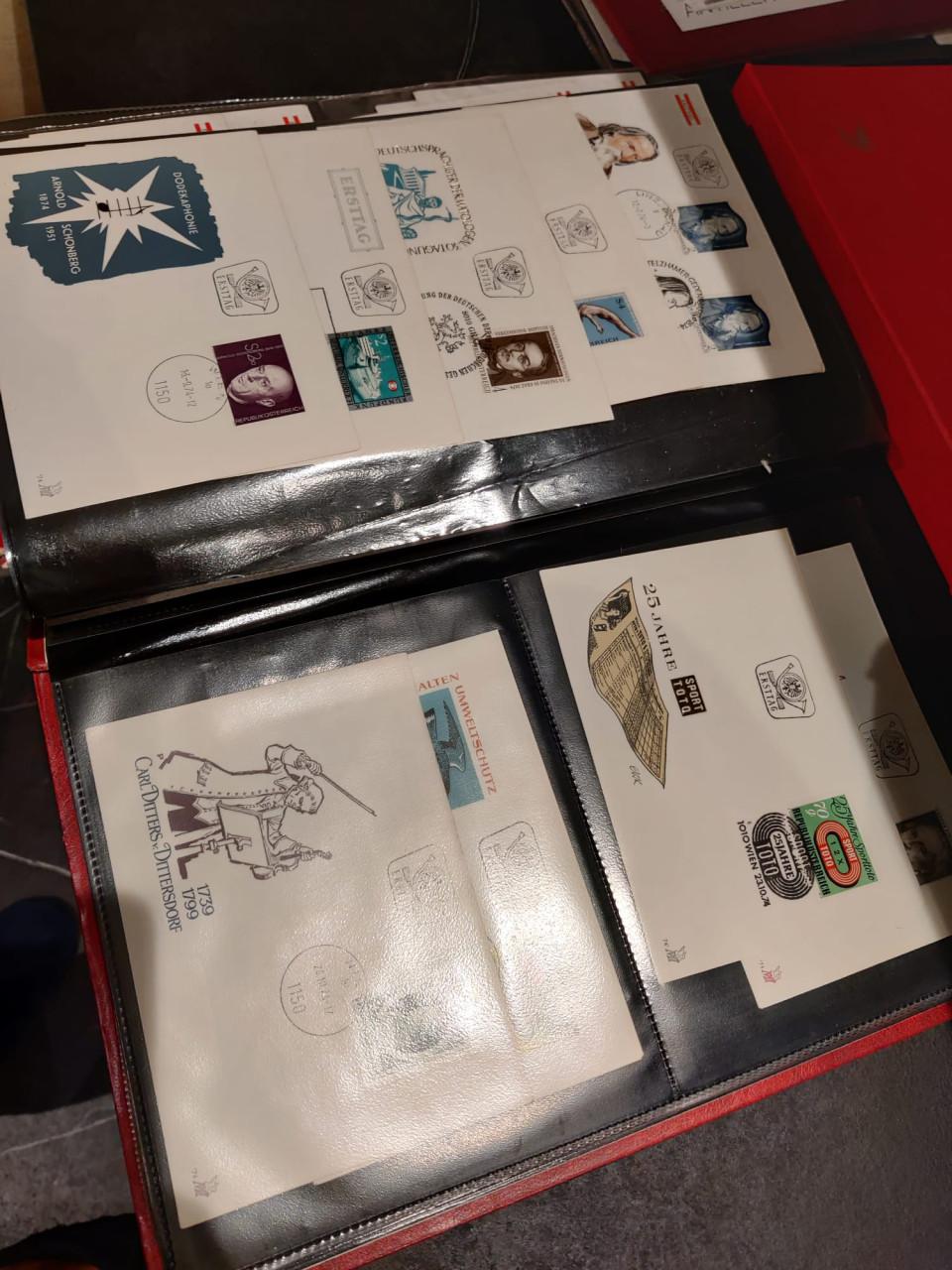Importa map vol met fdc's (en enveloppen) Oostenrijk