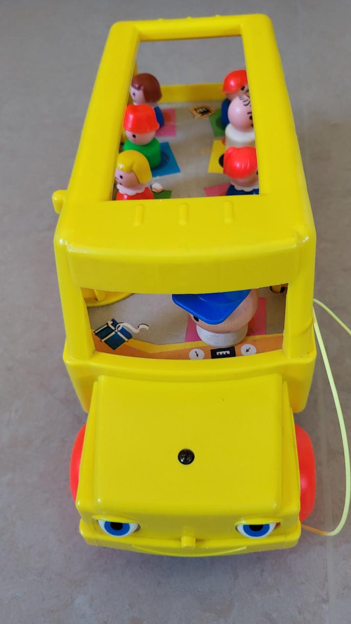 Vintage Fisher Price school bus uit 1965
